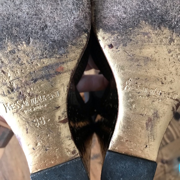 Yves Saint Laurent canvas wedges - Picture 8 of 9